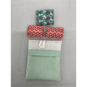 Dollhouse Doll Bed Sleeping Bag & Pillows Set